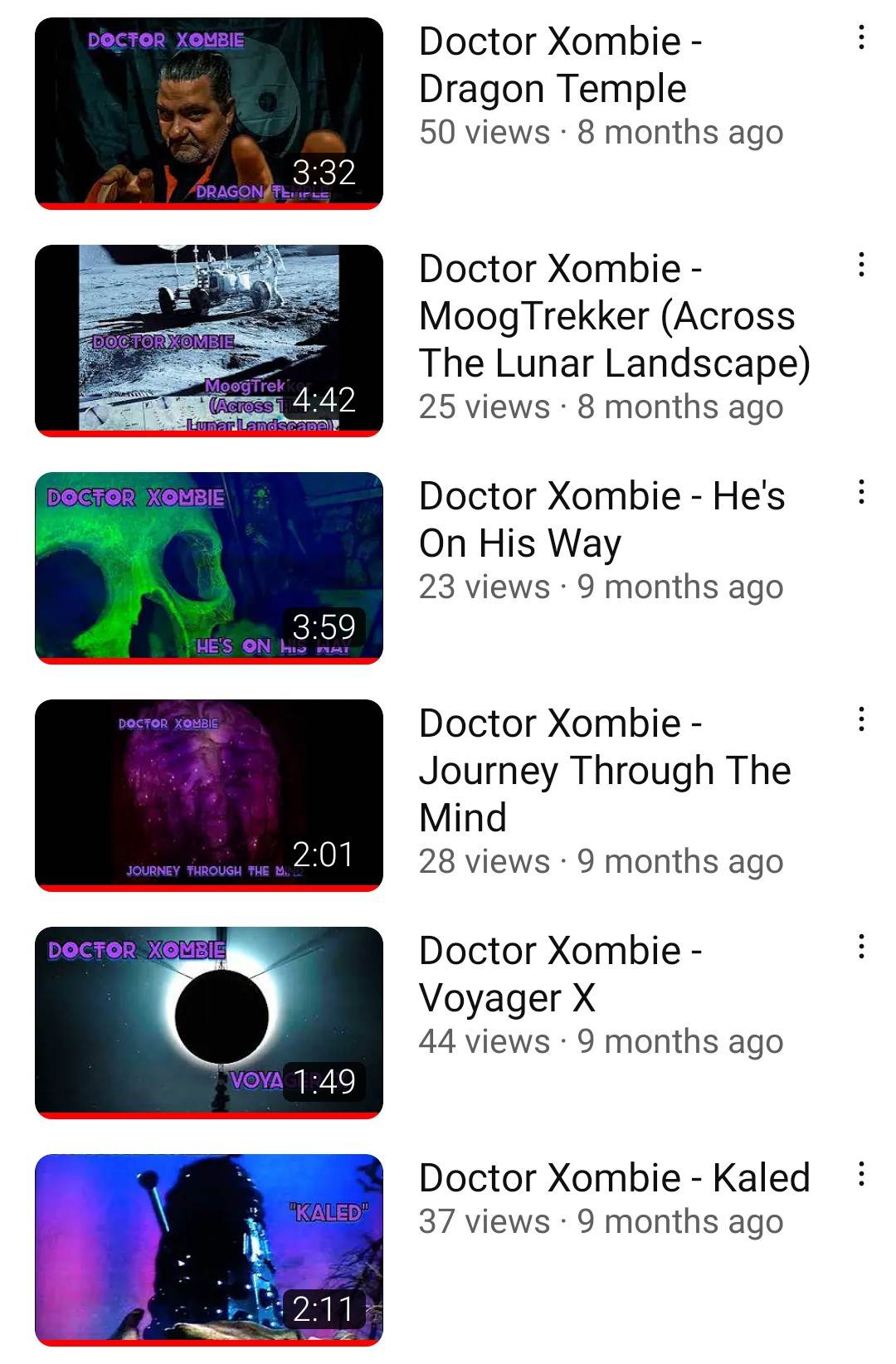 Doctor Xombie on YouTube